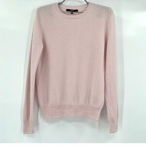 Quince Women’s Minimal Pink Mongolian Cashmere Crew Neck Sweater sz M NWT